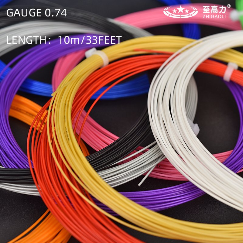 Badminton String Bouncing String for Badminton Racket 10m Length 0.74mm Diameter String for Racket