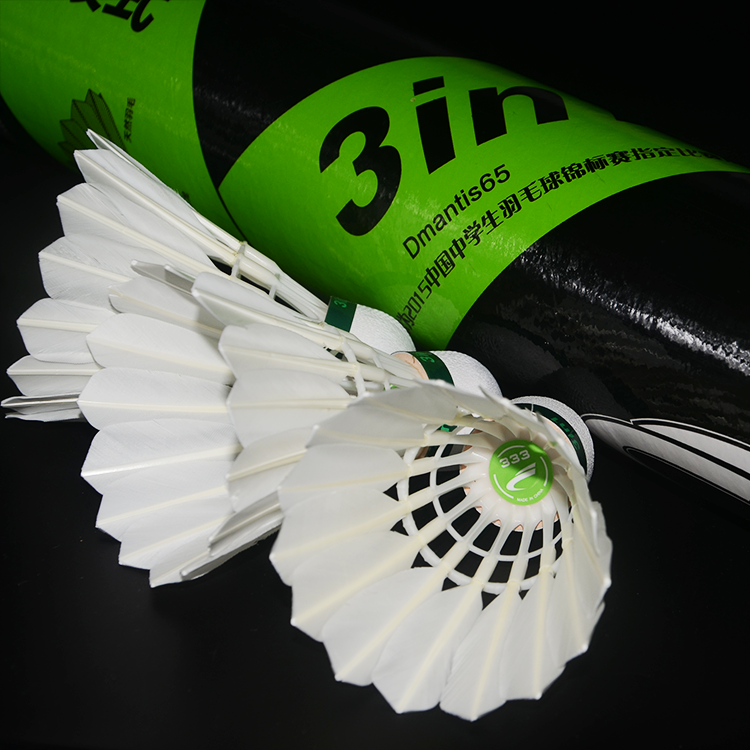 3 in 1 Factory Direct Sale durable stable cheap badminton feather shuttlecock for sports training