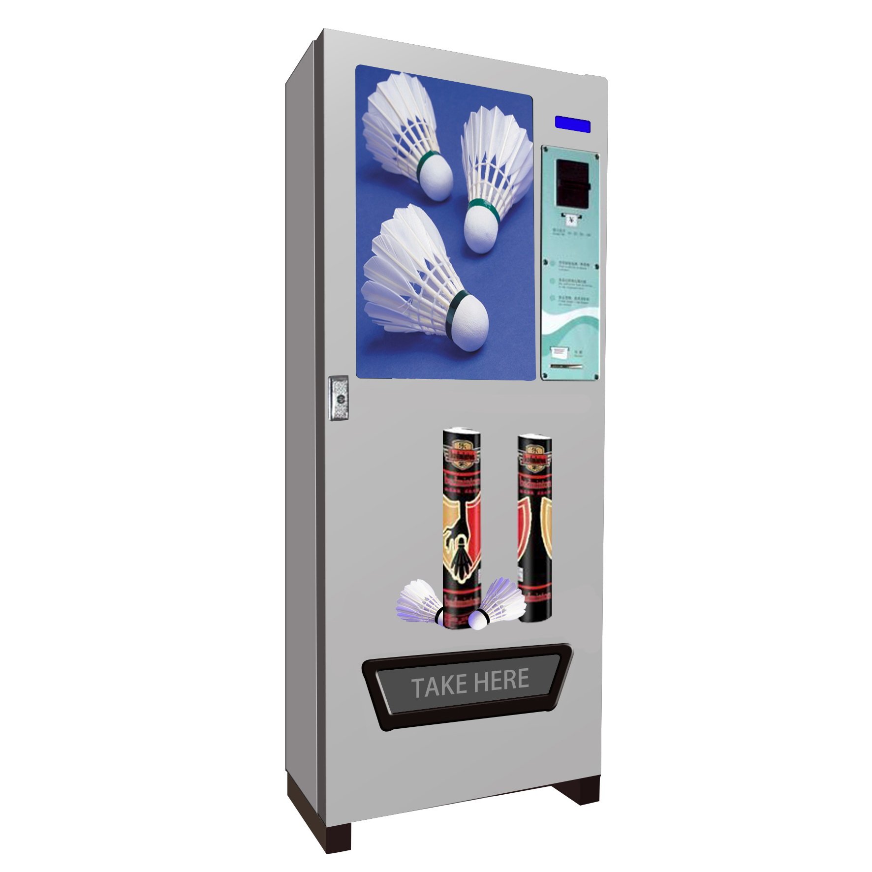 Multi-function full automatic shuttlecock badminton vending machine with online payment system rent payment system VIP system