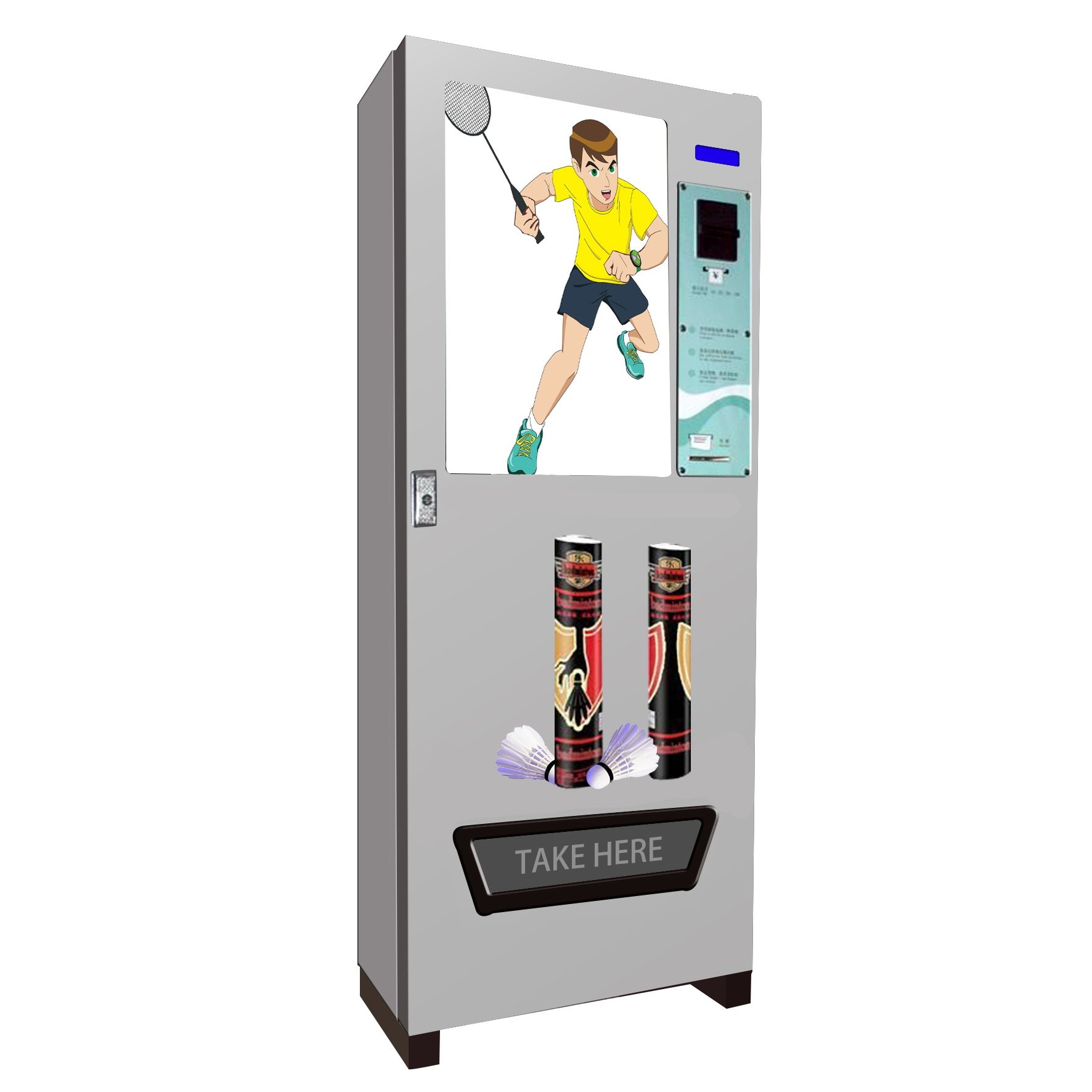 Multi-function full automatic shuttlecock badminton vending machine with online payment system rent payment system VIP system