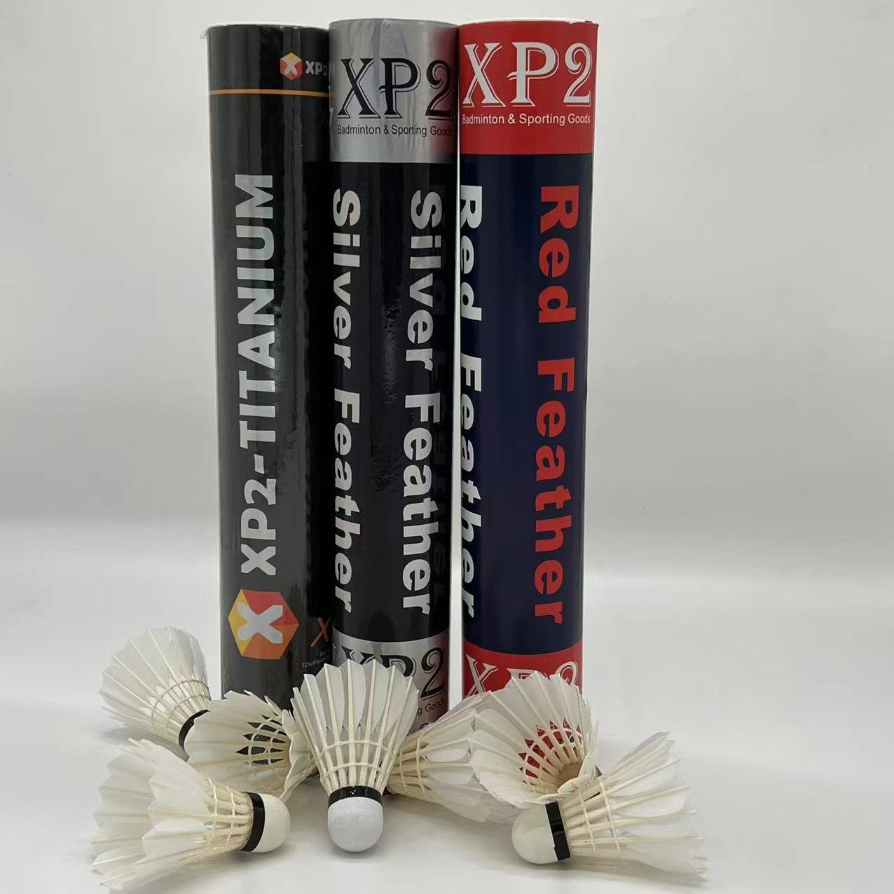 XP2 Silver Badminton Shuttlecock Extremely Durable & Consistent in Filight Suitable for Professional Badminton Players