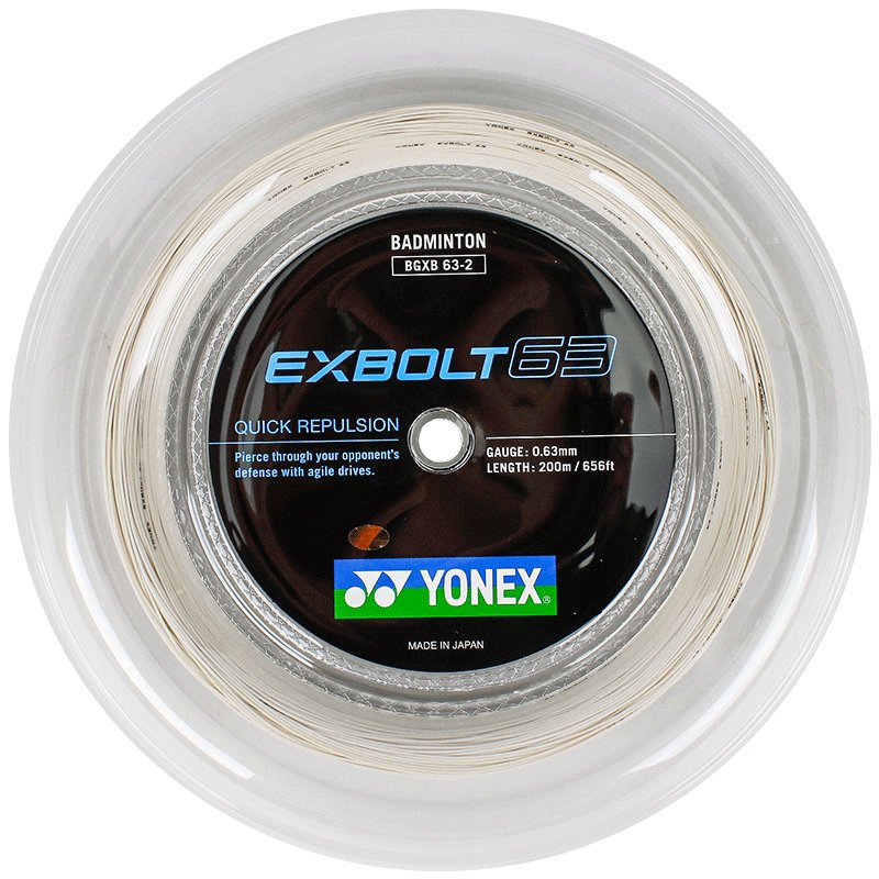 Yonex EXBOLT 63 BGXB63 200M badminton Racket string