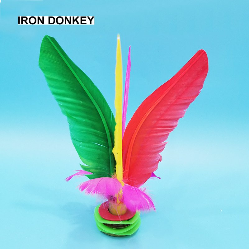 Iron Donkey Sports Goose Feather Shuttleck Adult Fitness Feather Competition Chinese jianzi