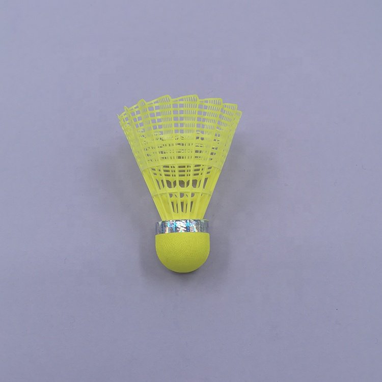 Wholesale Nylon Badminton Shuttlecock China Factory Direct Sale Yellow Badminton Stable Nylon Blade and PU Cork