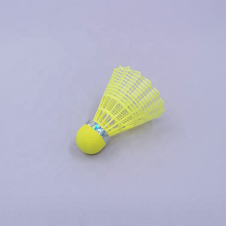 Wholesale Nylon Badminton Shuttlecock China Factory Direct Sale Yellow Badminton Stable Nylon Blade and PU Cork