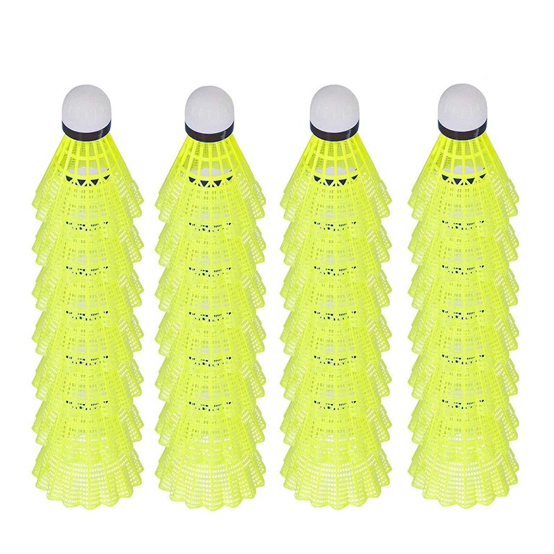 Stable & Durable Nylon Feather Badminton Shuttlecocks for Indoor & Outdoor Baseball Practice