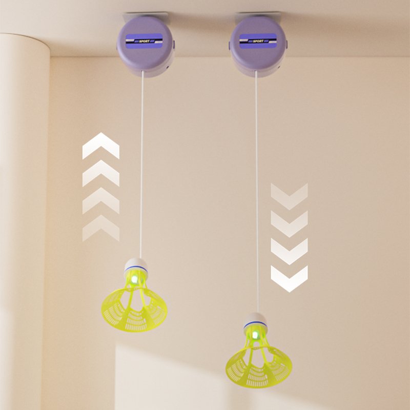 Single Hanging Portable Badminton Shuttlecock Trainer Tool for Indoor Training