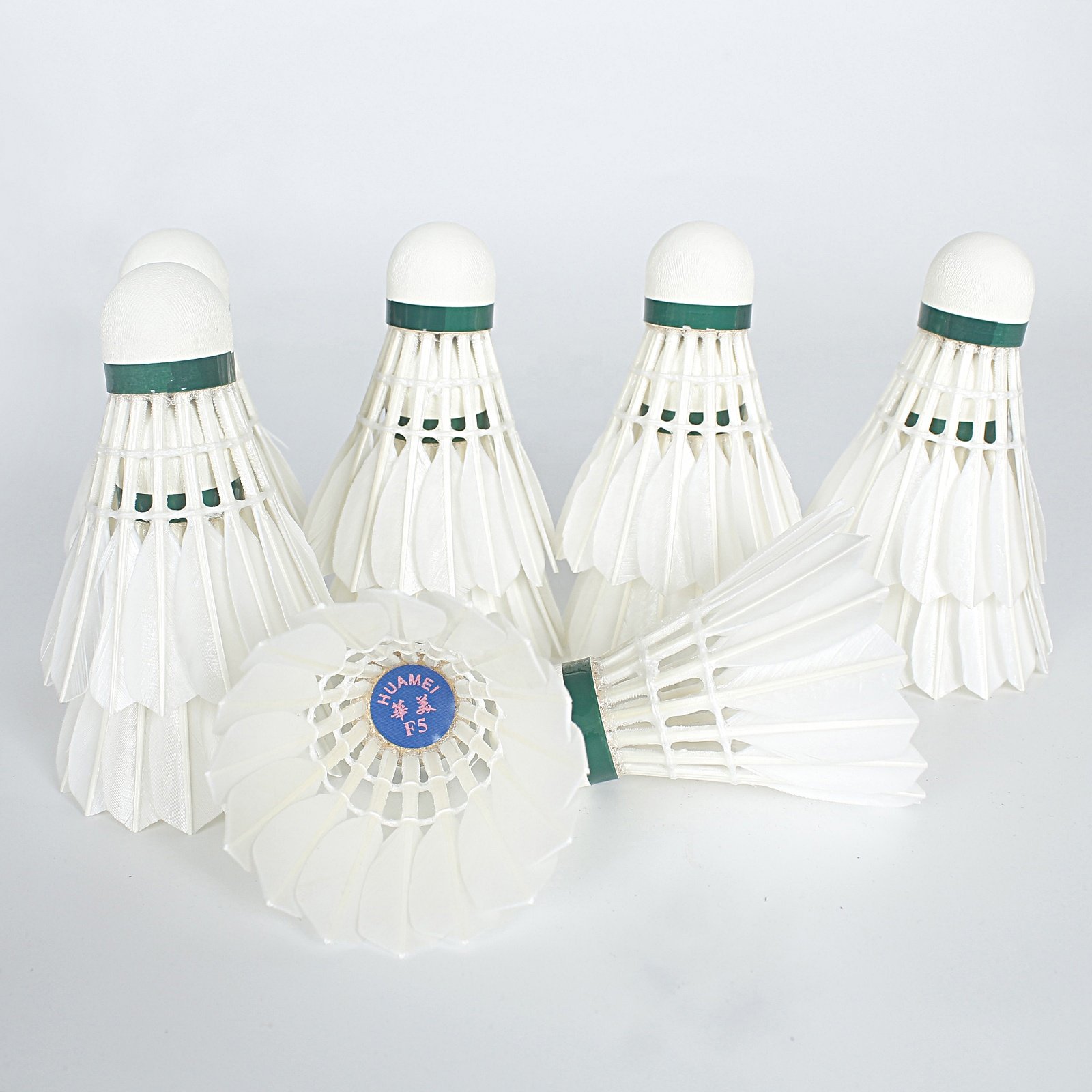 Wholesale Price Cheap huamei Shuttlecock Super Grade Duck Feather With Composite Duplex Cork