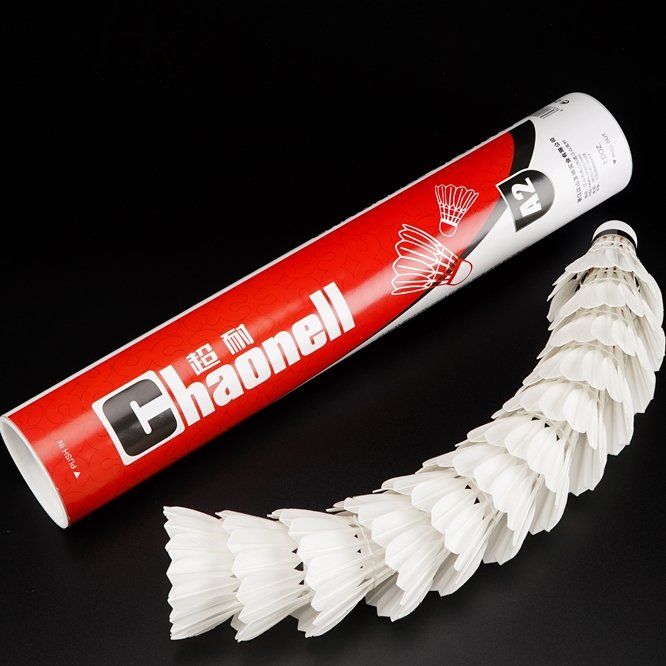 China factory top grade high speed goose feather shuttlecock badminton accessories