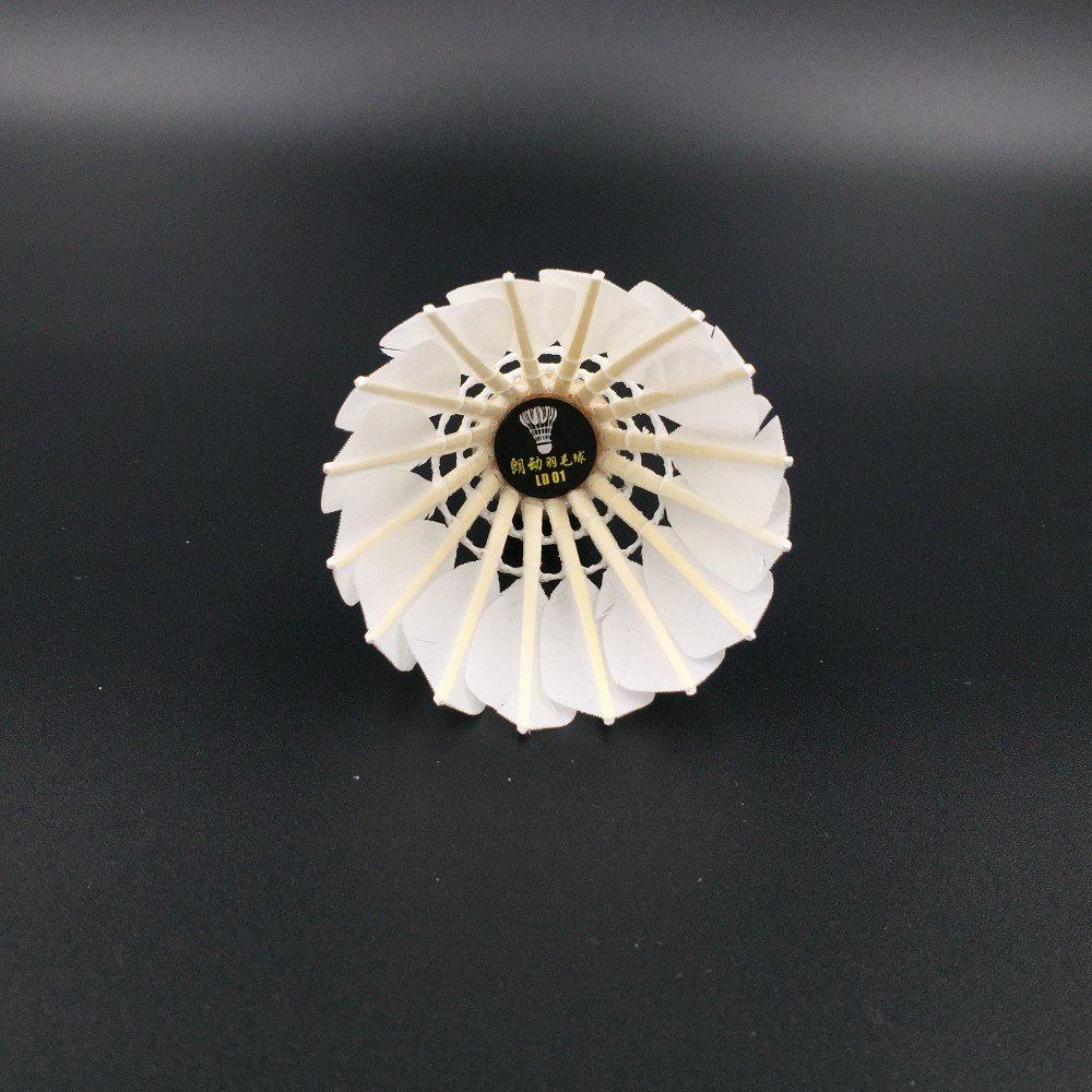 Good Selling Nature Straighten Goose Curved Feather Shuttlecock Badminton At Hefei Anhui
