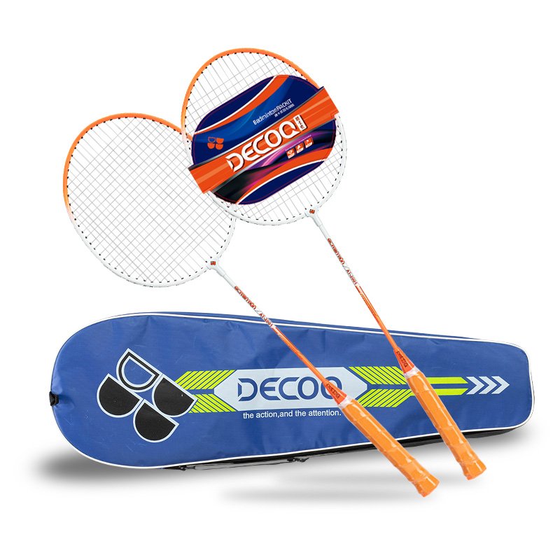 Customized Ultralight High Quality Super Light Weight Indoor Iron Badminton Rackets Set For Badminton Competition Guangdong