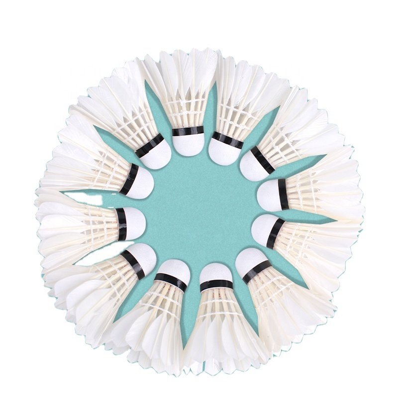 Factory custom provided Badminton Shuttlecocks Birdies,12 Pack Training Badminton Balls with Great Stability for in/out door