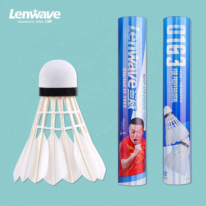 Factory custom provided Badminton Shuttlecocks Birdies,12 Pack Training Badminton Balls with Great Stability for in/out door