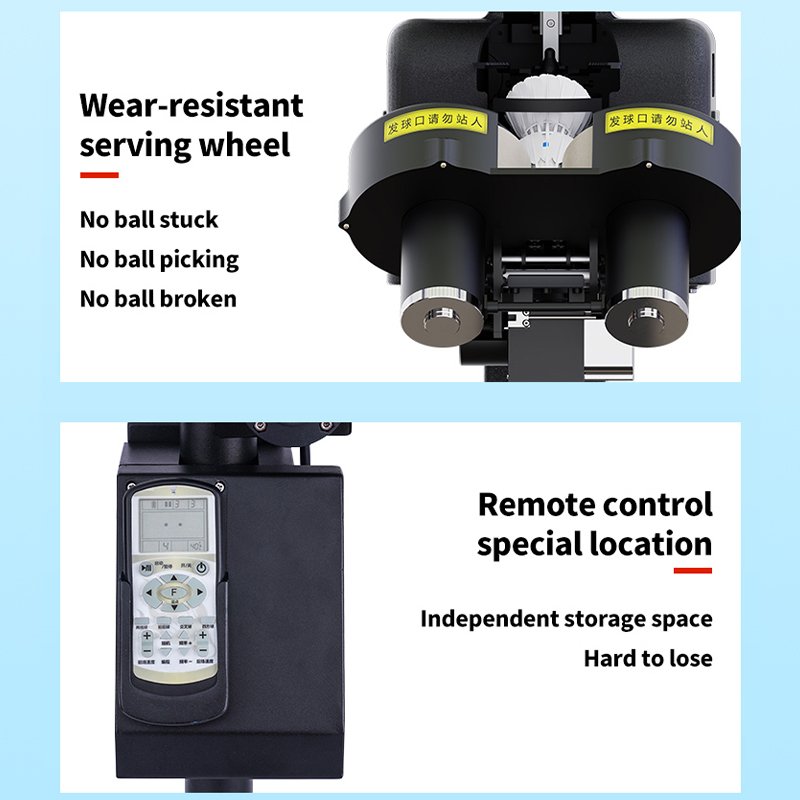 Factory Direct Sale Badminton Shooting Machine APP Remote ControlBadminton Shuttlecock Feeder Machine