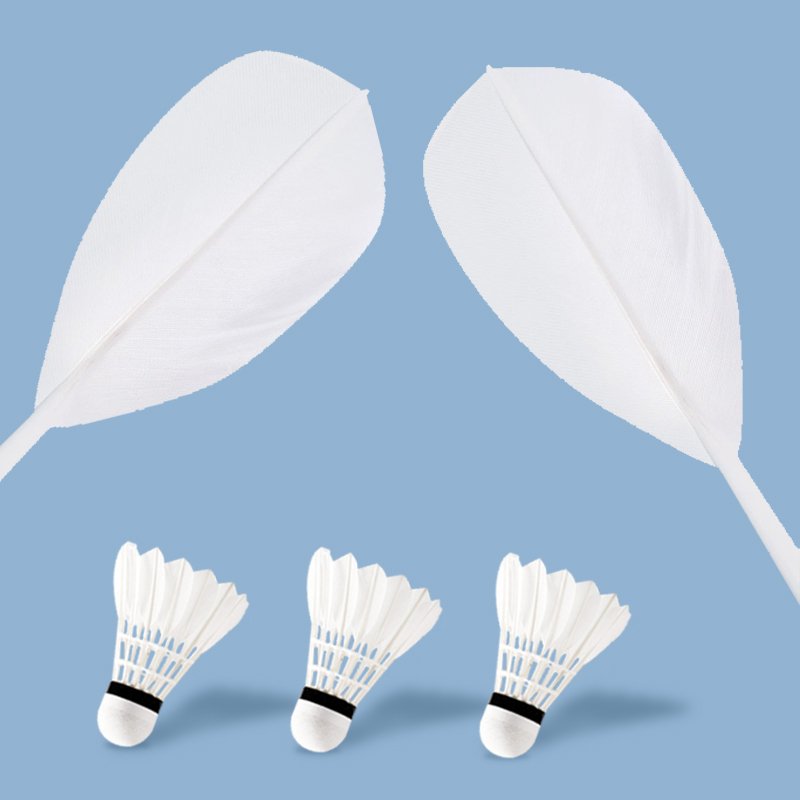 Wholesale Price Good Quality Class A Custom Logo Practise Use Goose Feather Badminton Shuttlecock For Match