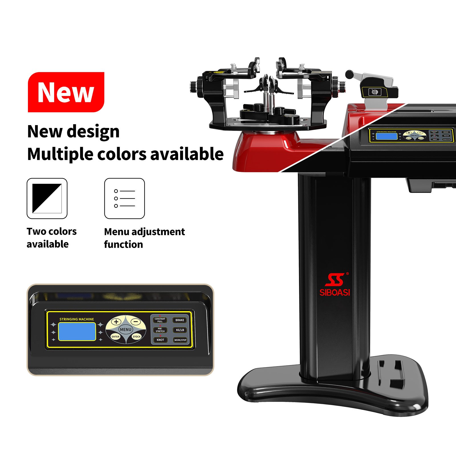 2024 New Arrival Siboasi S3 String Machine Professional Automatic Badminton Racket Stringing Machine