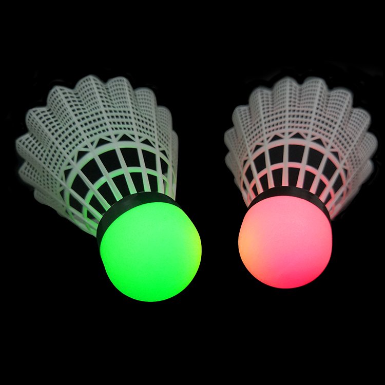 High Quality Wholesale Fast Delivery Plastic Colorful Indoor Led Lighting Badminton Nylon Shuttlecock