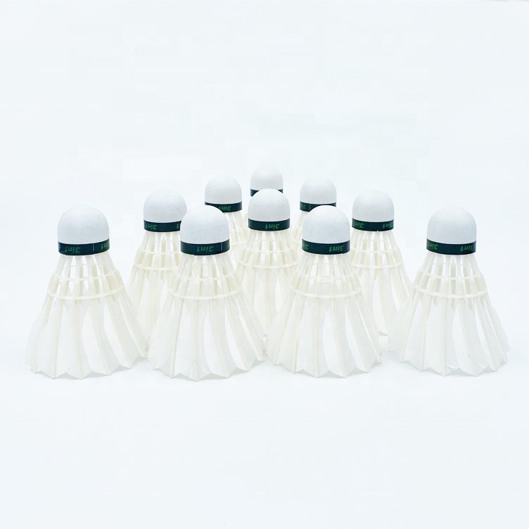 China Manufacture Goose Feather Shuttlecock Cheap Price 3in1 Hybrid Feather Goose Feather Badminton Shuttlecock