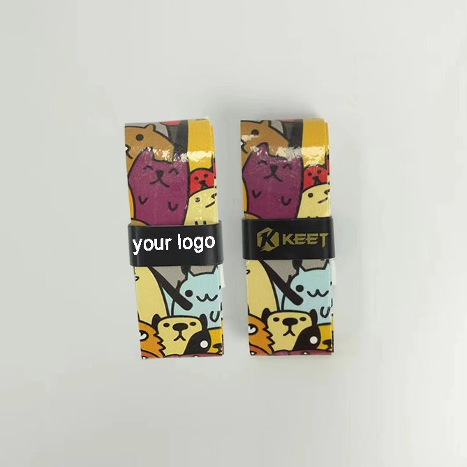 Factory Wholesale Price High Quality Pu Material Cartoon Badminton And Tennis Overgrip Tape