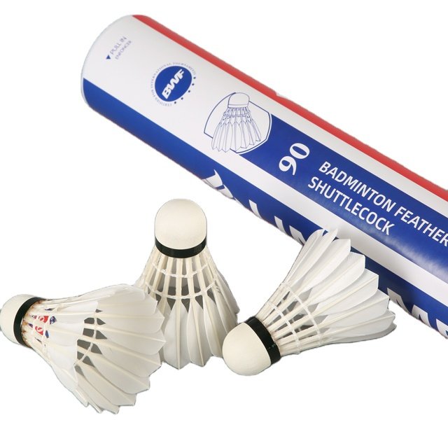 Professional level Lingemei brand durable and stable badminton shuttlecock goose feather