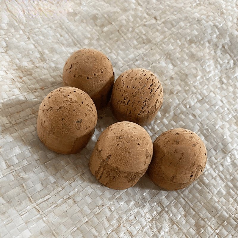 Factory China Supplier Natural Soft Wood Fiber Badminton Head All Wooden Badminton Cork Bulk Selling Shuttlecock Head