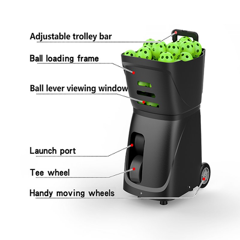 2024 New Product Tennis Ball Throwing Machine Portable Automatic Ball Throwing Training Machine PT-smart