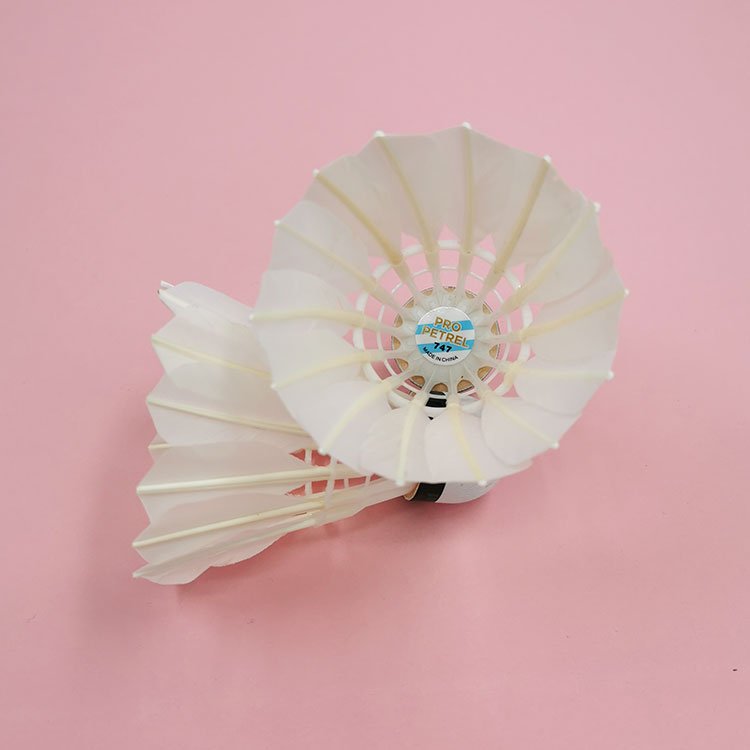 ProPetrel Factory Direct Sale durable stable cheap goose feather badminton shuttlecock for sports training