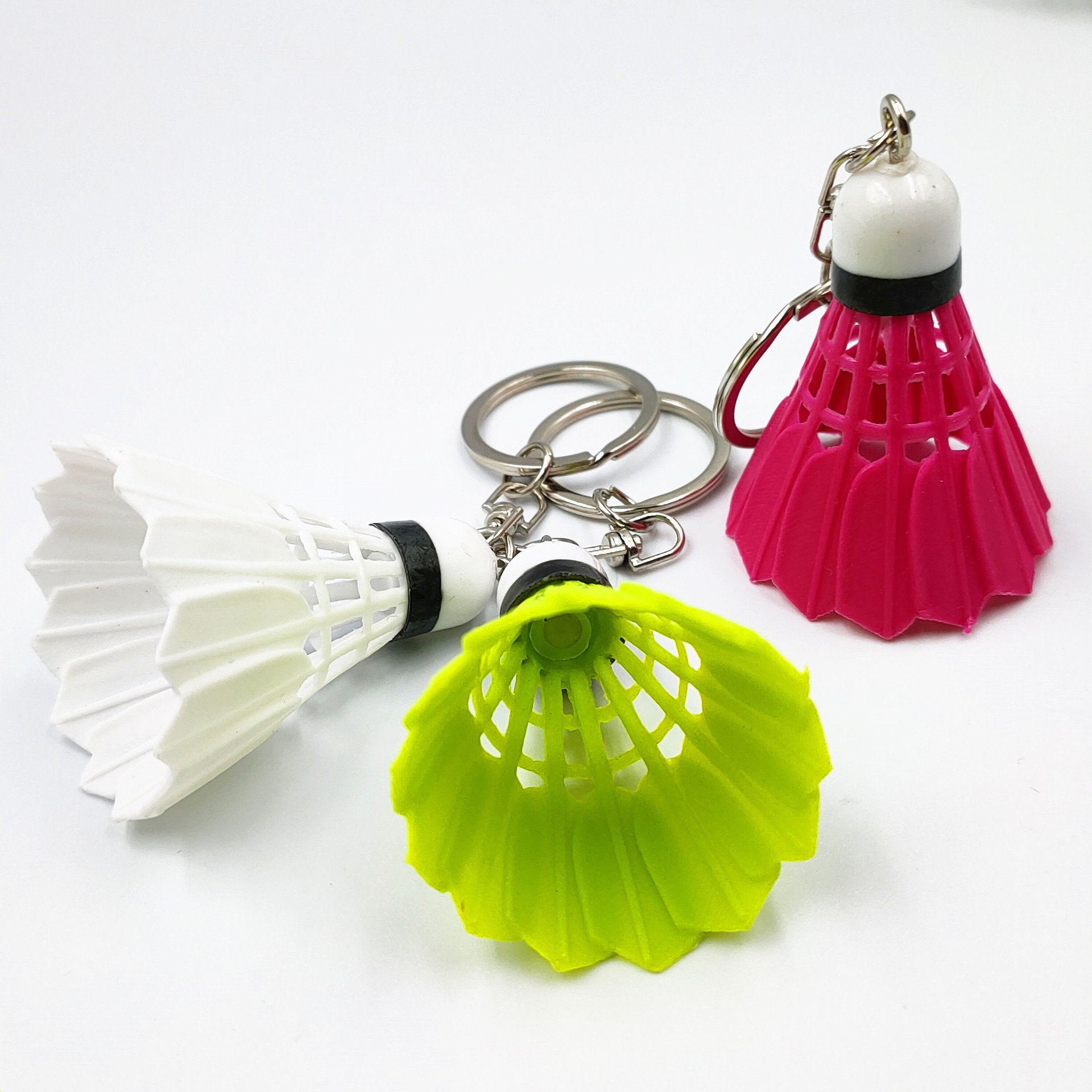 Creative giveaway badminton keychain sports pendant sports club souvenir metal keychain