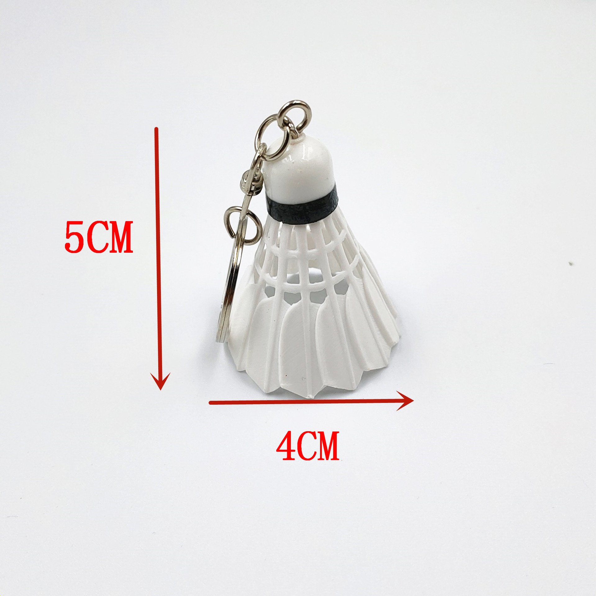 Creative giveaway badminton keychain sports pendant sports club souvenir metal keychain