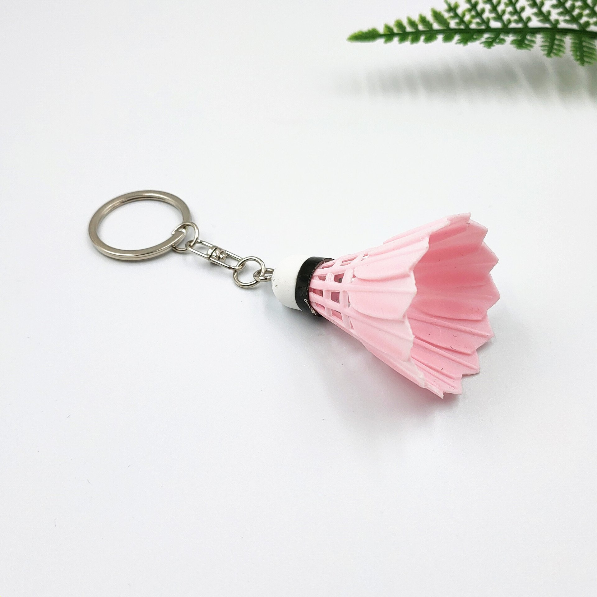Creative giveaway badminton keychain sports pendant sports club souvenir metal keychain