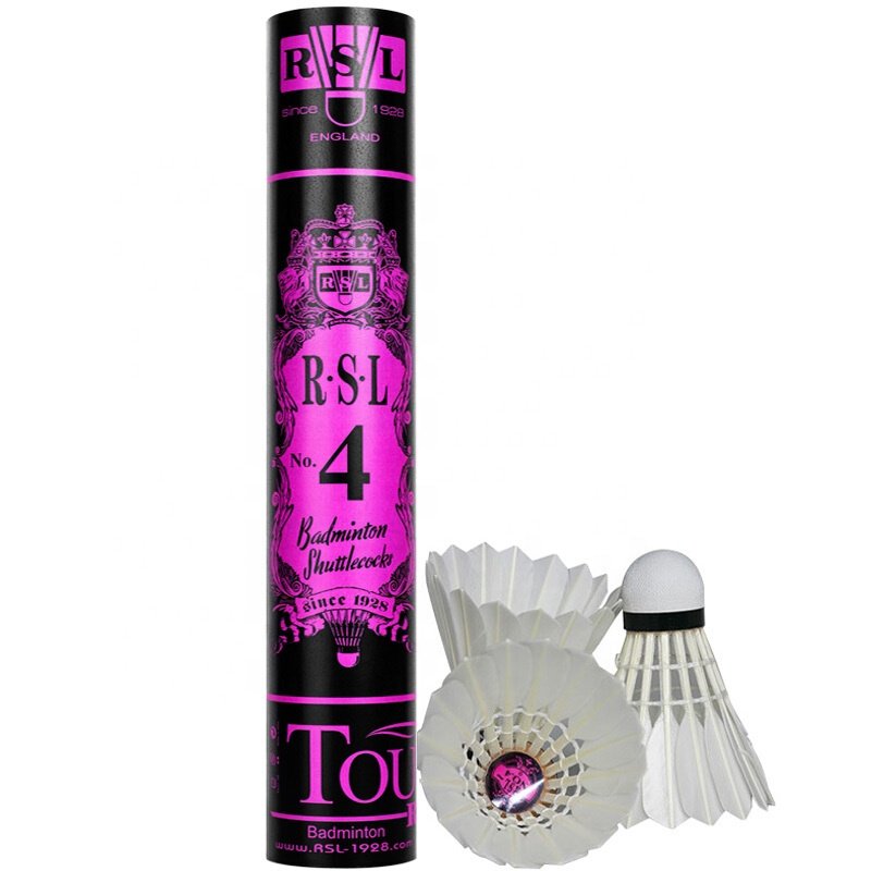 Original RSL Badminton Shuttlecock Classic, TOURNEY, High Quality Badminton Feather Shuttlecock for Tournament, badminton club