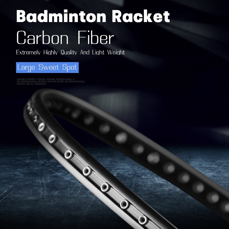 Large sweet spot badminton racket professional for adult shuttlecock racket high quality badminton racket