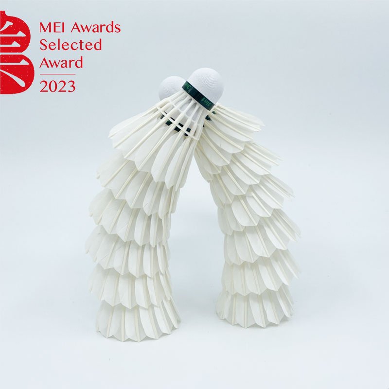 Dmantis 3in1 D45 Badminton Shuttlecocks Top Grade Natural White Goose Feather More Stable and Durable Badminton Shuttlecocks
