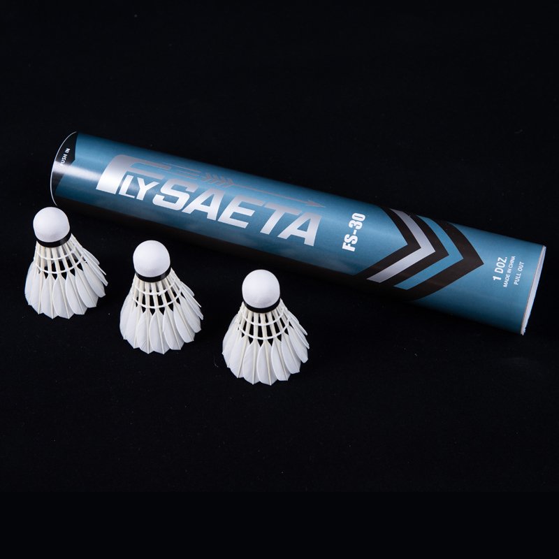 Best Selling New Design Goose Feather Badminton Shuttlecock with Sandwich cork FlySaeta NO.30