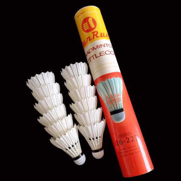 DunRun High Quality Wholesale Professional Durable Custom Brand Goose feather Tournament Grade Badminton Shuttlecock