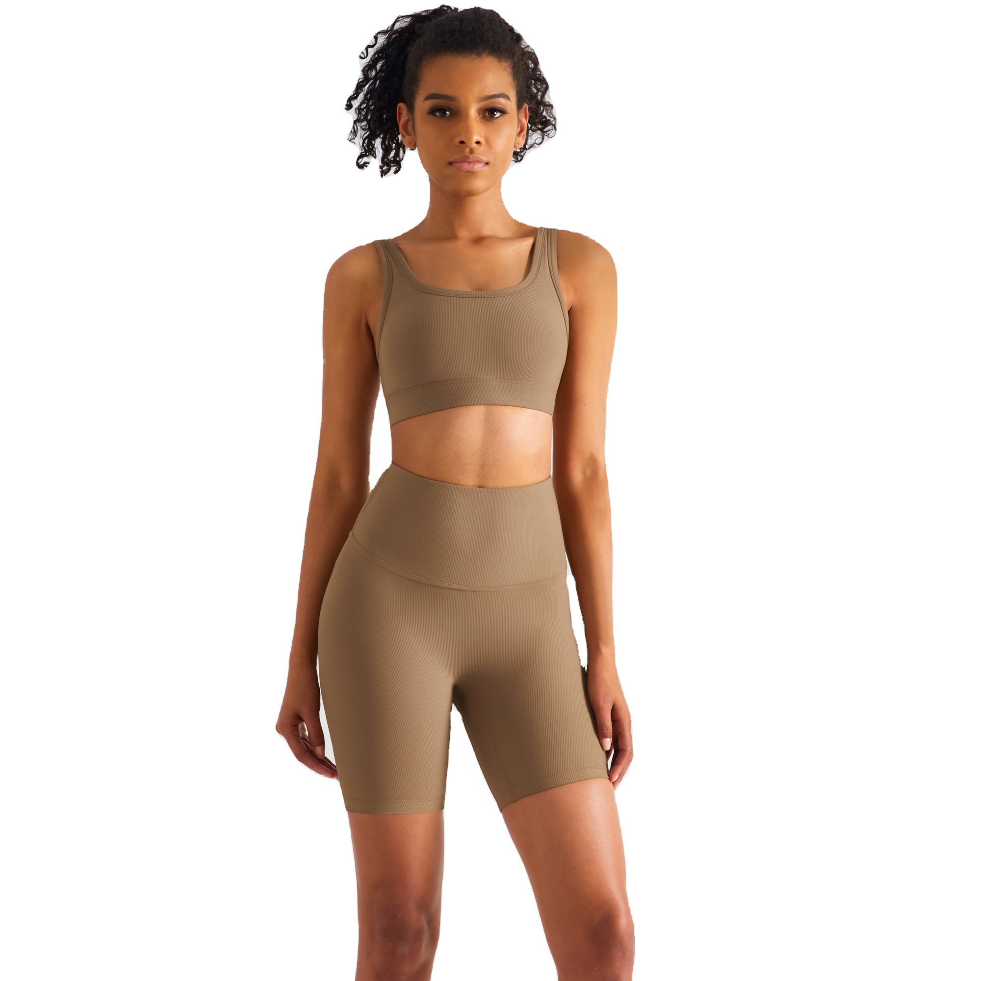 Yoga Wear Women's Belly Lift Stretch Tight Athletic Shorts Suit Yoga Sets Print Pattern Workout Sets for Women Gym Fitness Sets