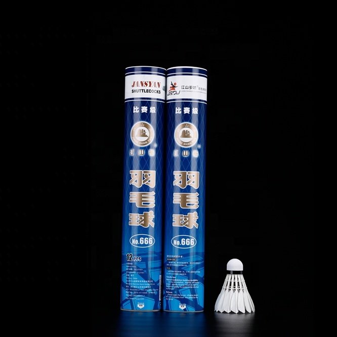 Chinese Factory Selling GYM Used With Duck Feather and Sandwich Cork Head For Shuttlecock Badminton