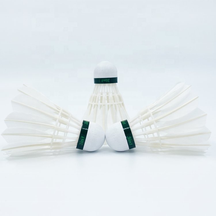 Cheap Price`3 in 1 Feather Shuttlecock Goose Feather 3in1 Badminton Ball Indoor/Outdoor Use