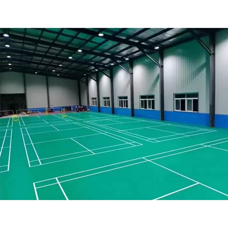 Professional Customized 4.5mm 100% PVC Material Muti Texture Indoor Sport Court Mat Floor for Badminton Shuttlecock Stadium