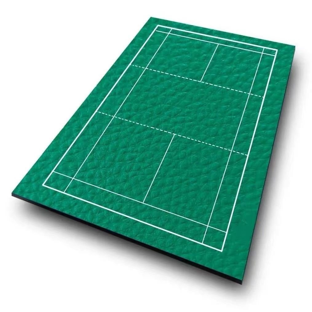 Professional Customized 4.5mm 100% PVC Material Muti Texture Indoor Sport Court Mat Floor for Badminton Shuttlecock Stadium