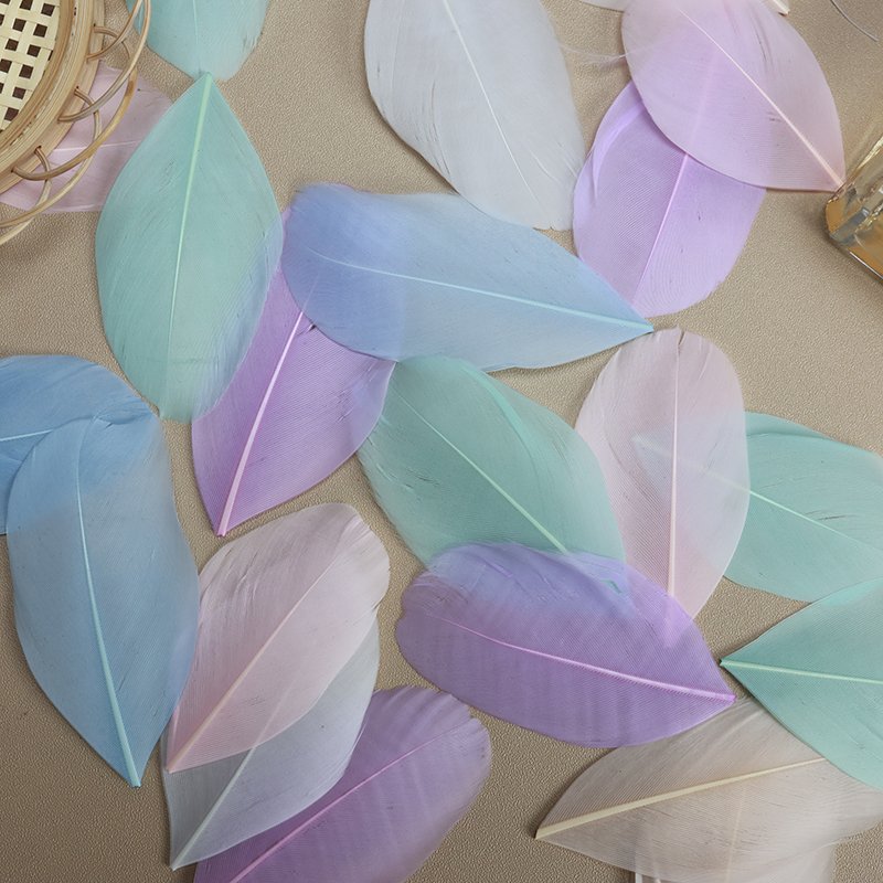 Wholesale Hot-Selling Natural trimming Exquisite dyed goose feather badminton shuttlecock wing feathers