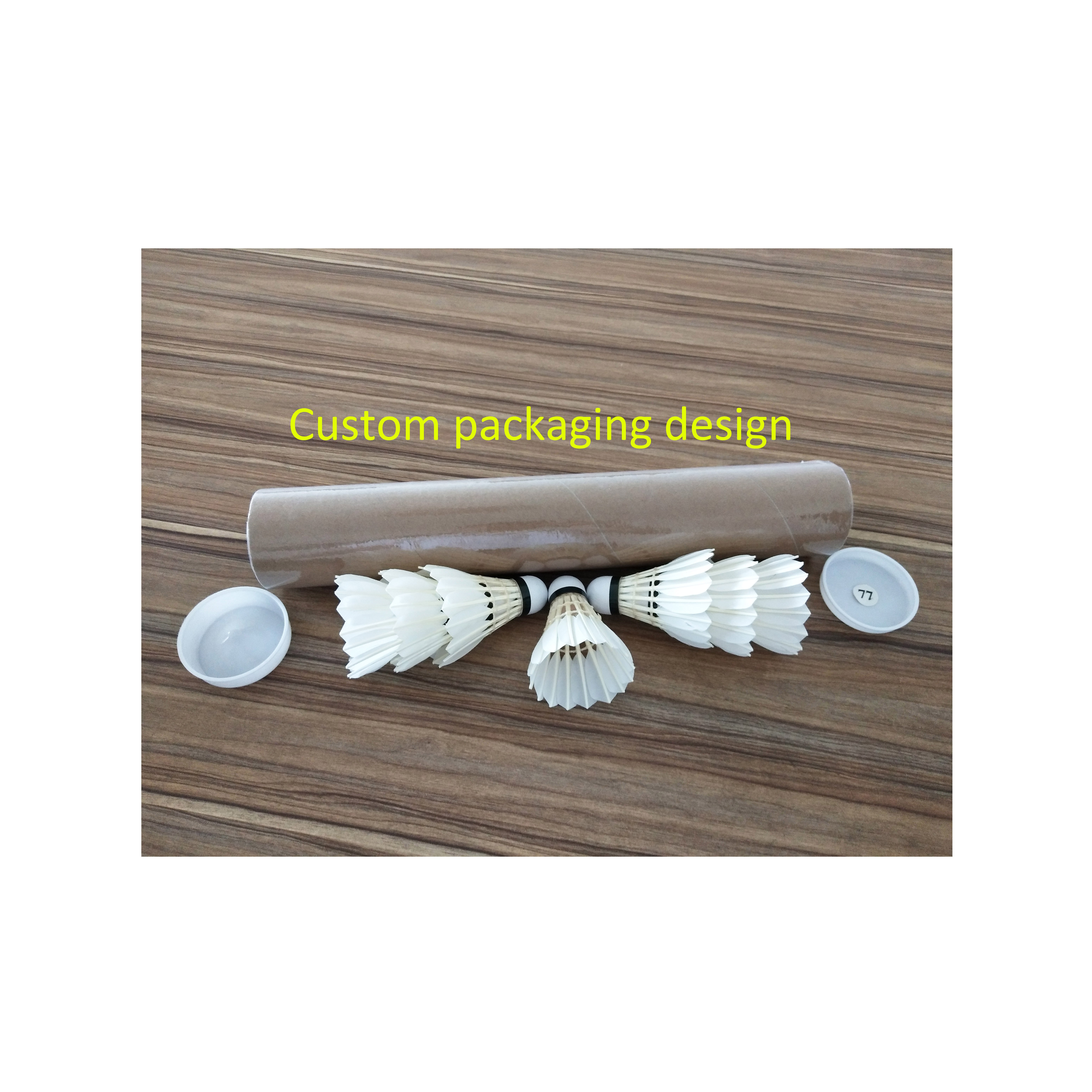 Promotion OEM Badminton Ball Cheap Wholesale Goose Feather shuttlecock Durable Gymnasium Use Composite Cork Cau Long