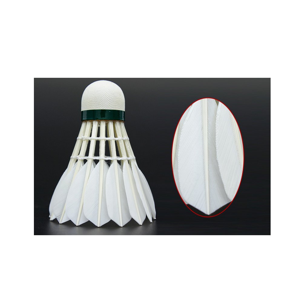 Promotion OEM Badminton Ball Cheap Wholesale Goose Feather shuttlecock Durable Gymnasium Use Composite Cork Cau Long