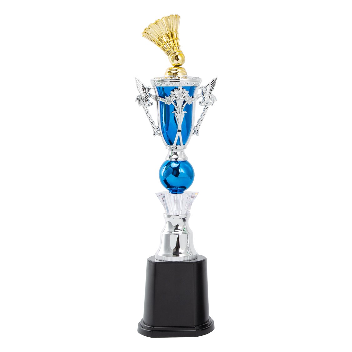 Wholesale Cheap Price Plastic Sports trophy Badminton Championship Awards With Custom Logo Printing GD28