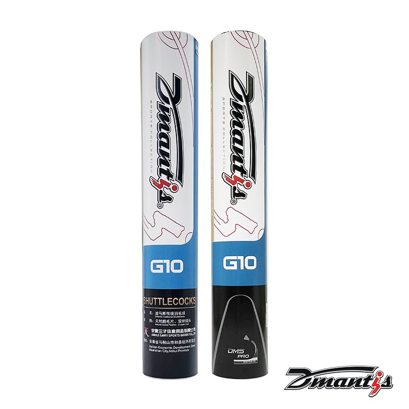 Badminton Shuttlecocks Dmantis G10 Model Chinese Factory Direct Sell High Quality Goose Feather OEM Available