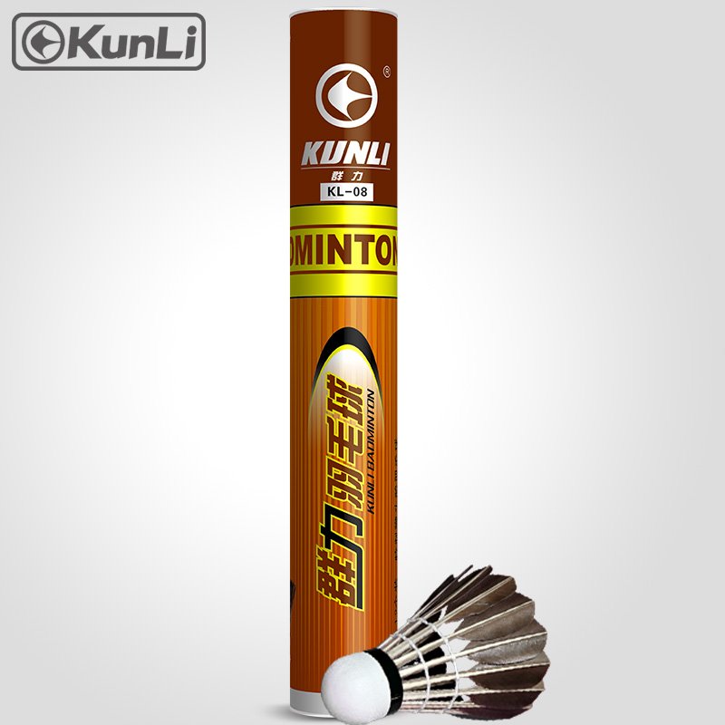 Sports Brand Fast Speed Most Durable Foam Cork Head 3 in 1Badminton BallKunli Goose Feather Shuttlecocks
