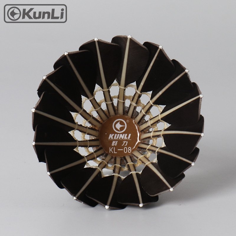 Sports Brand Fast Speed Most Durable Foam Cork Head 3 in 1Badminton BallKunli Goose Feather Shuttlecocks