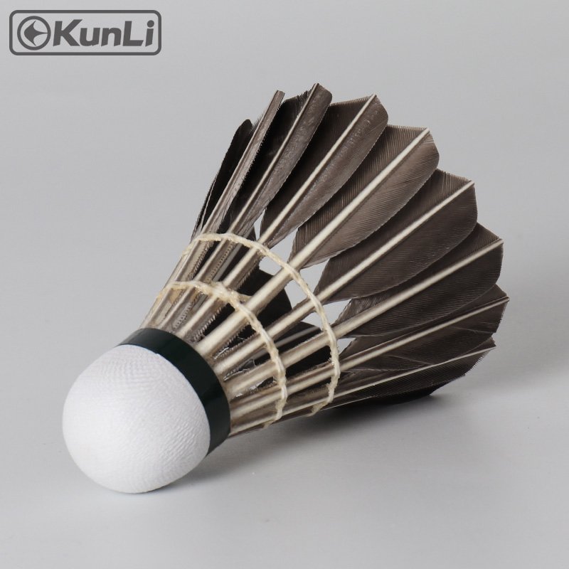Sports Brand Fast Speed Most Durable Foam Cork Head 3 in 1Badminton BallKunli Goose Feather Shuttlecocks