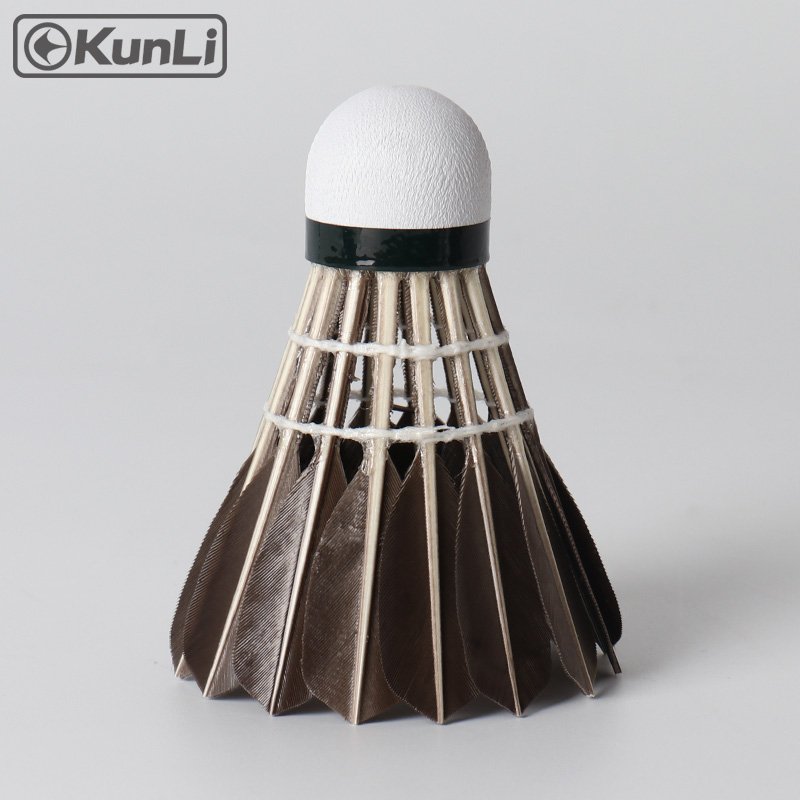 Sports Brand Fast Speed Most Durable Foam Cork Head 3 in 1Badminton BallKunli Goose Feather Shuttlecocks