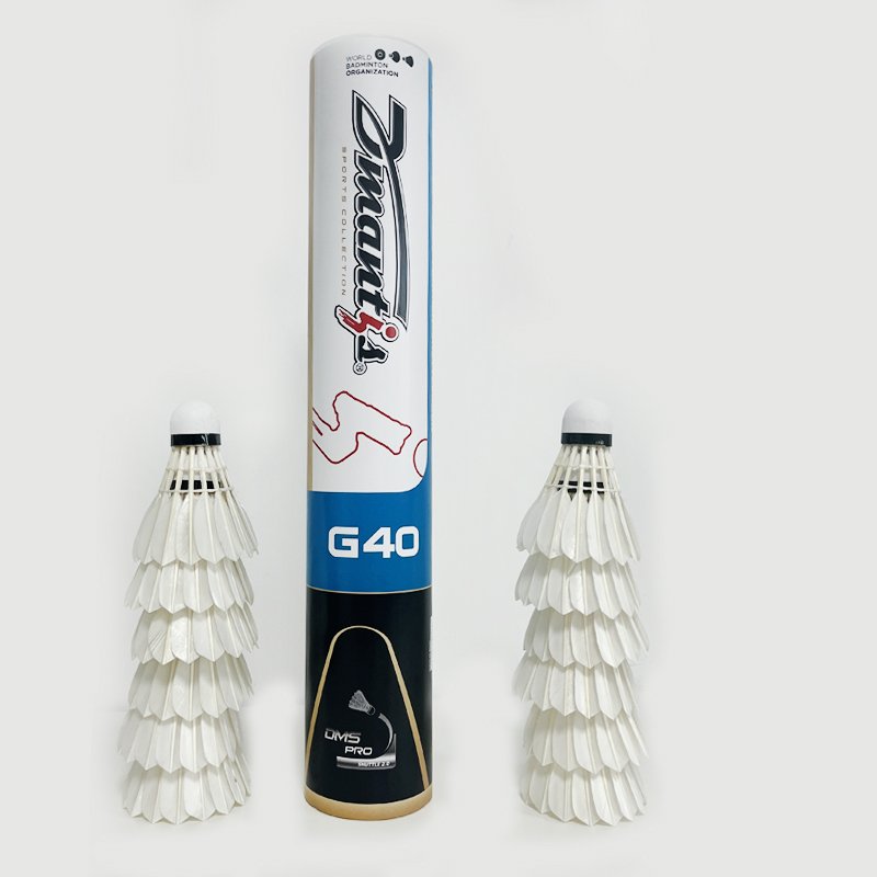 Badminton Shuttlecocks Goose Feather High Speed dmantis G40 badminton shuttlecock for competition and professional training